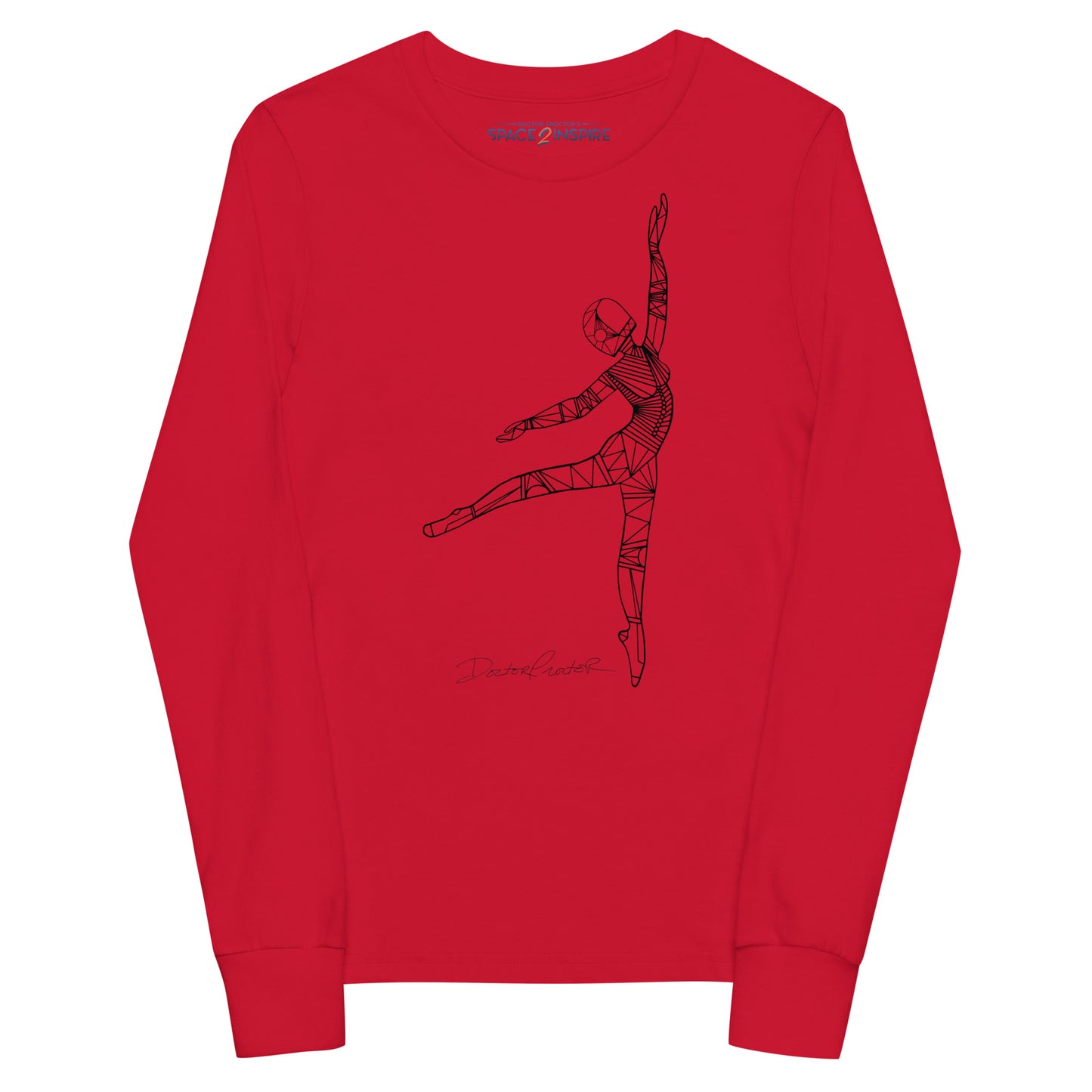 Afrobotica Pointe Youth long sleeve tee