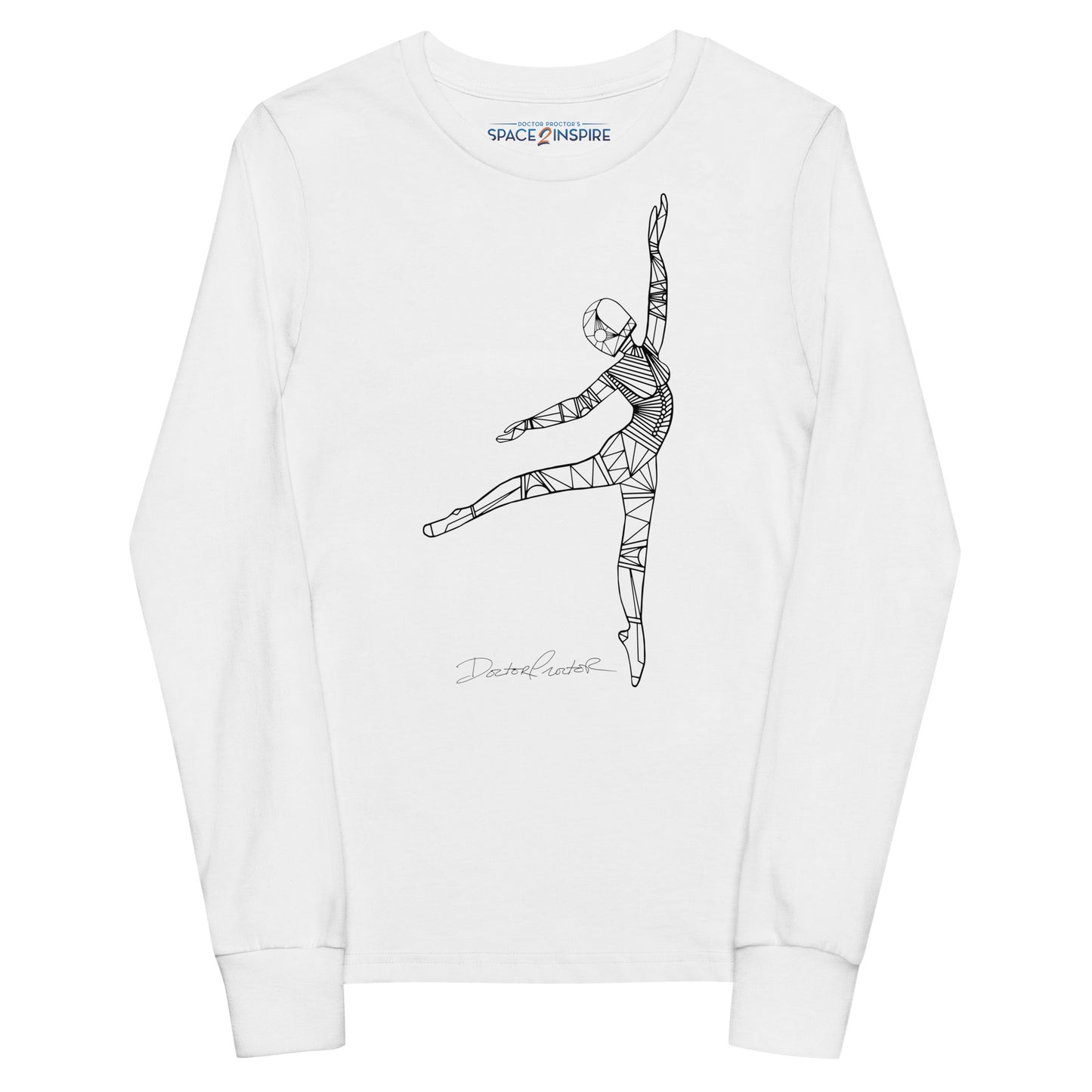 Afrobotica Pointe Youth long sleeve tee