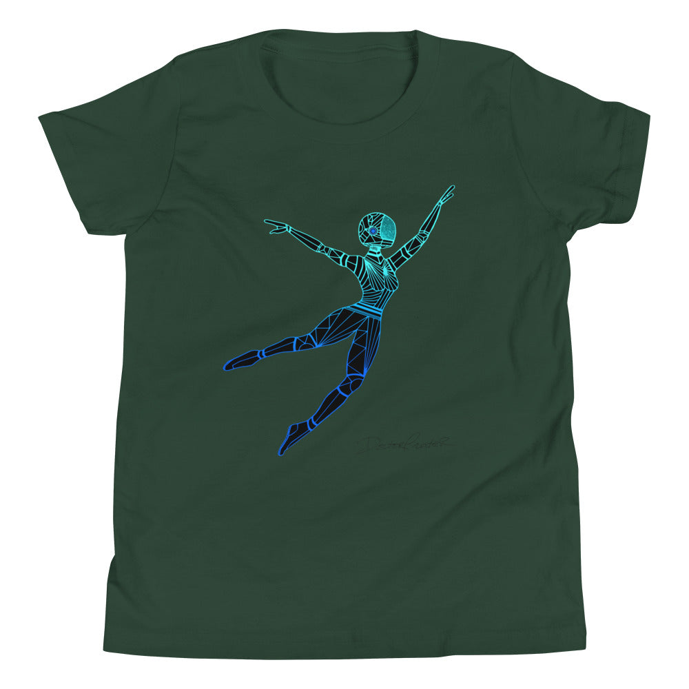 Afrobotica Leap Blue Youth Short Sleeve T-Shirt