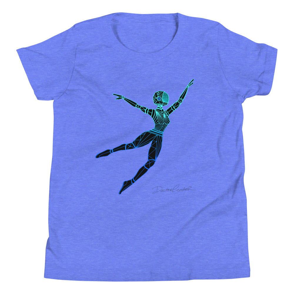 Afrobotica Leap Blue Youth Short Sleeve T-Shirt