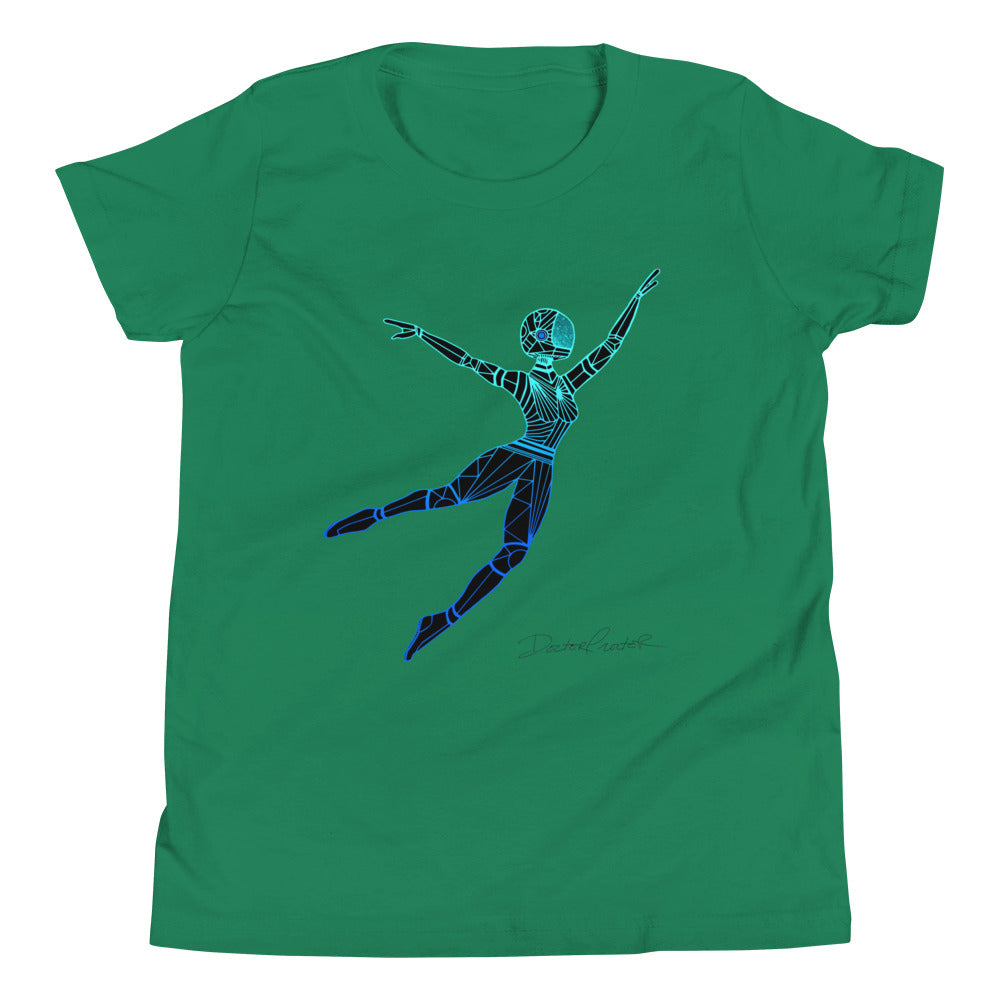 Afrobotica Leap Blue Youth Short Sleeve T-Shirt