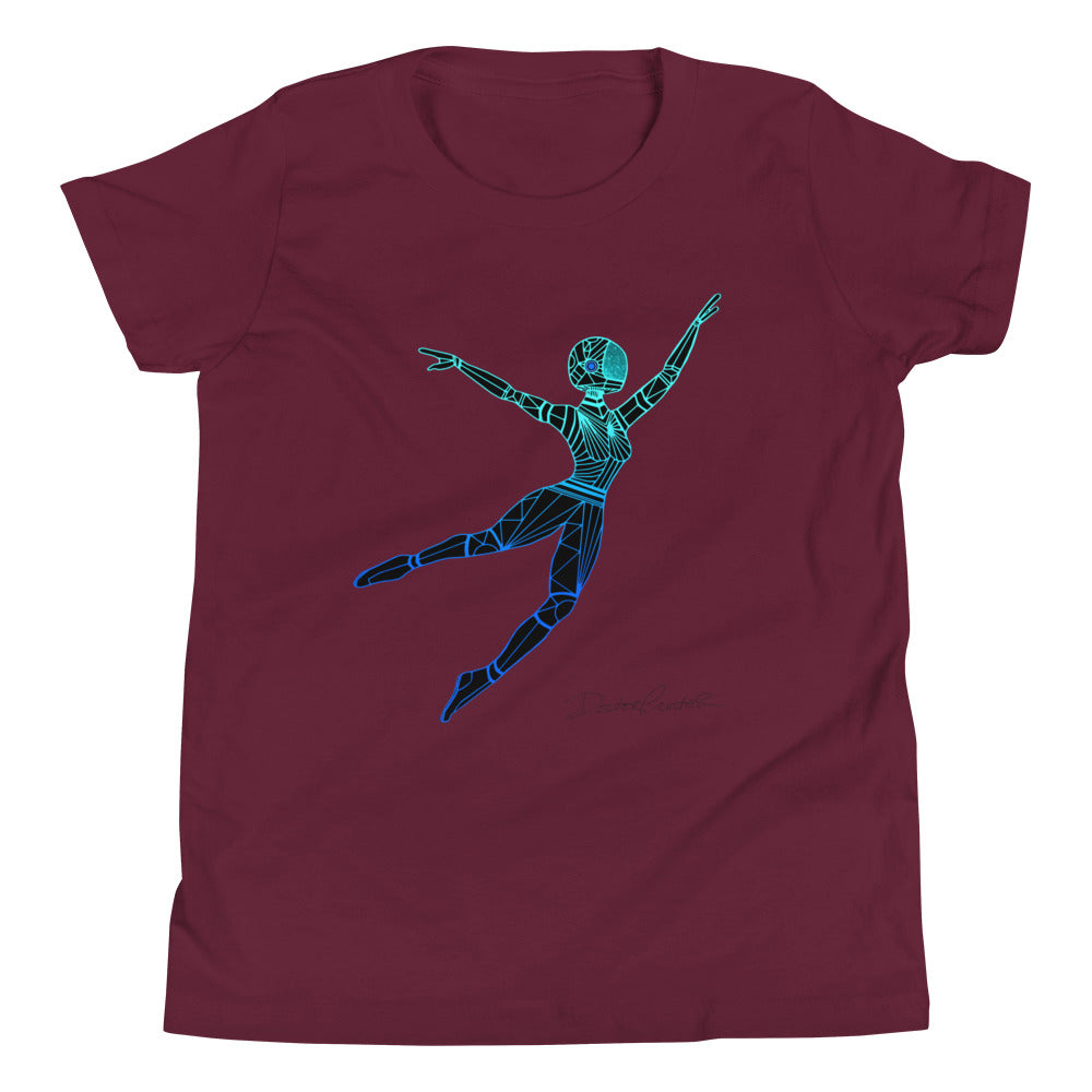 Afrobotica Leap Blue Youth Short Sleeve T-Shirt