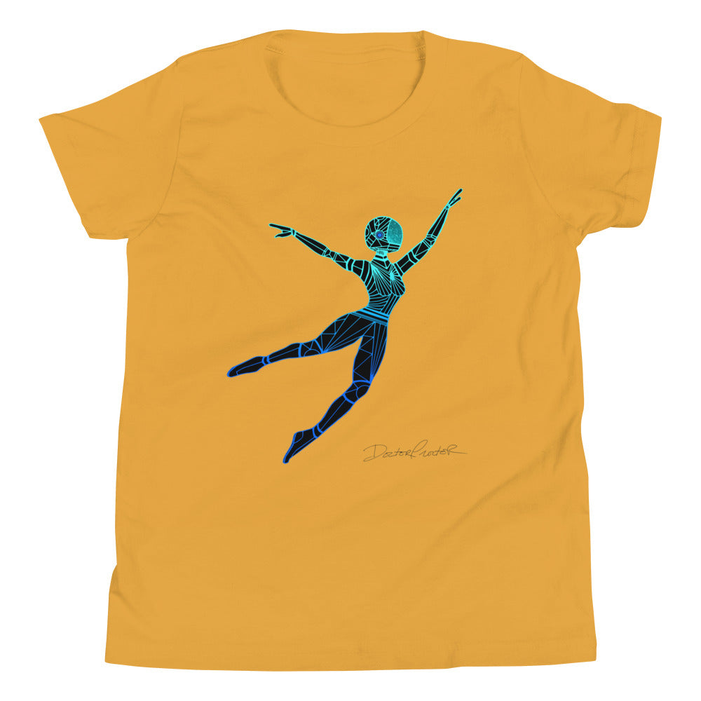 Afrobotica Leap Blue Youth Short Sleeve T-Shirt