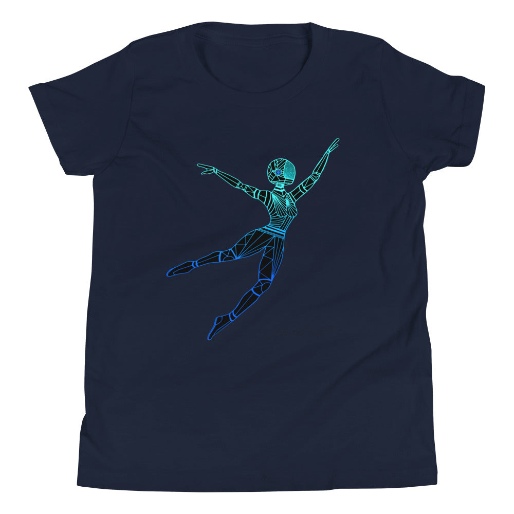 Afrobotica Leap Blue Youth Short Sleeve T-Shirt