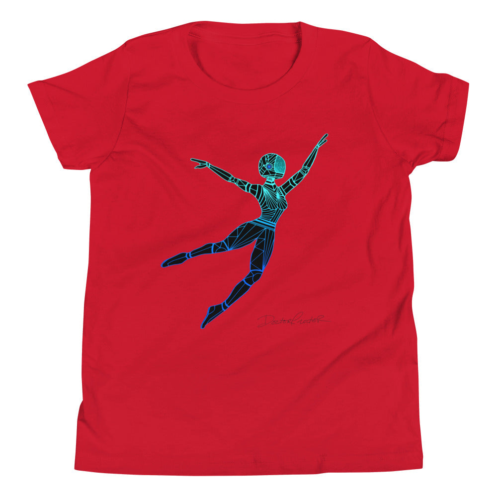 Afrobotica Leap Blue Youth Short Sleeve T-Shirt