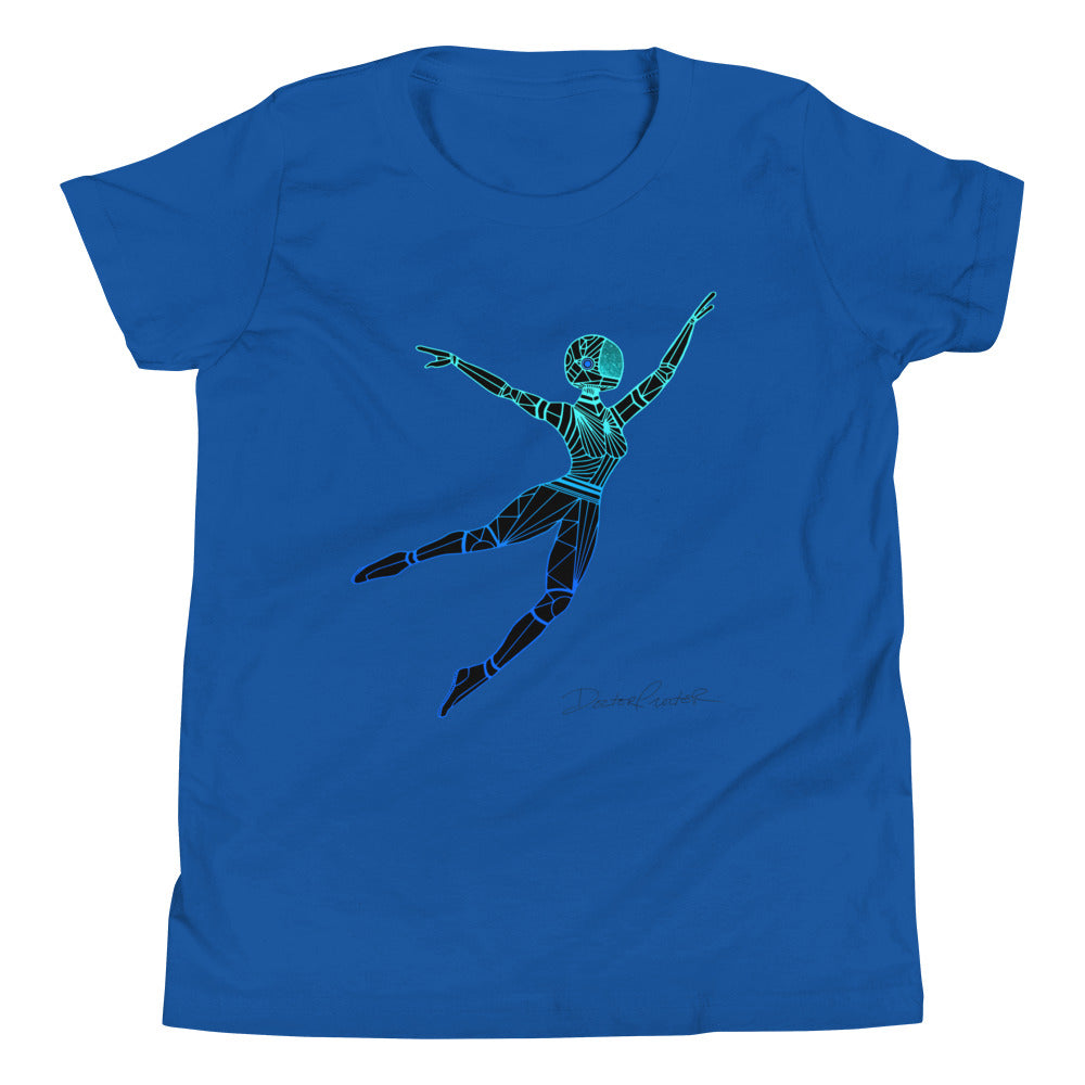 Afrobotica Leap Blue Youth Short Sleeve T-Shirt