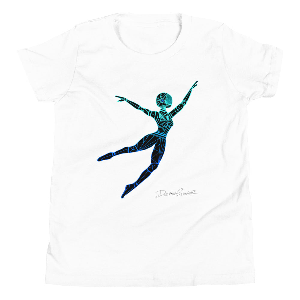 Afrobotica Leap Blue Youth Short Sleeve T-Shirt