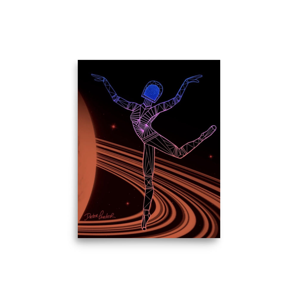 Afrobotica Rings Red Poster (8 x 10)