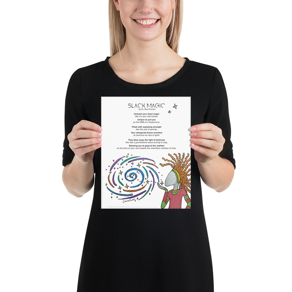 Black Magic with Poetry Poster (8 x 10)