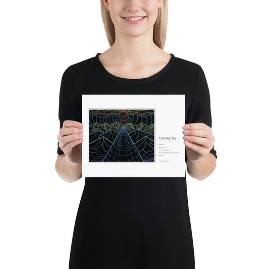 Seeker with Poetry Poster (10 x 8)