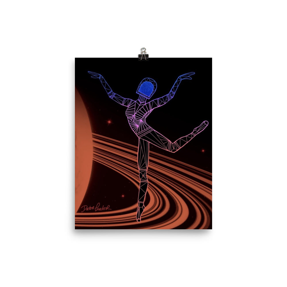 Afrobotica Rings Red Poster (8 x 10)
