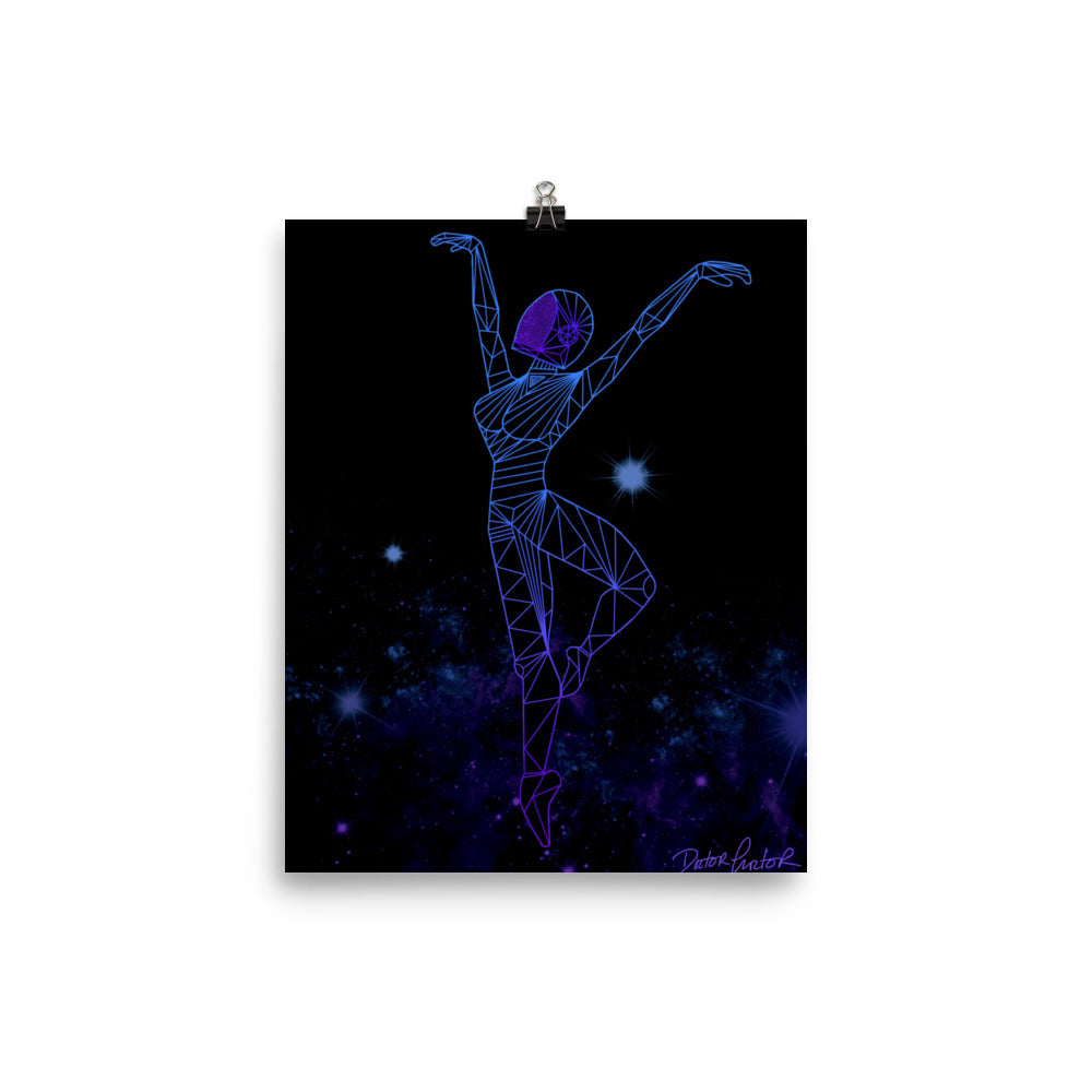 Afrobotica Releve Blue Poster (8 x 10)