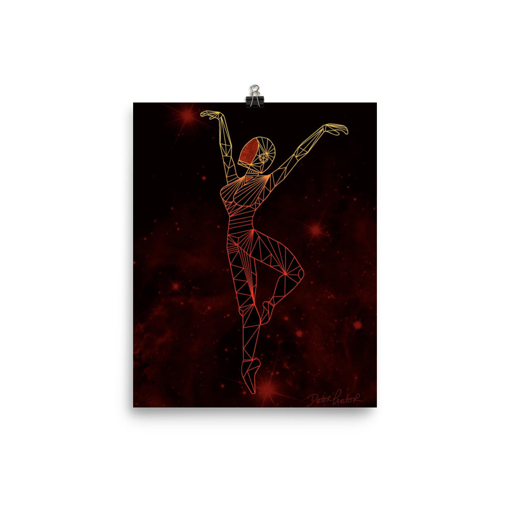 Afrobotica Releve Red Poster (8 x 10)