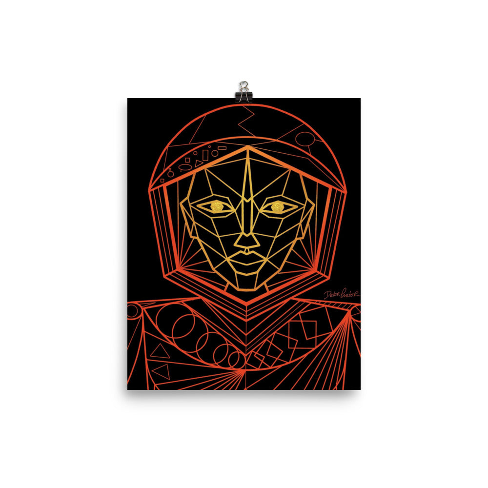 Afrobotica Avatar Red Poster (8 x 10)