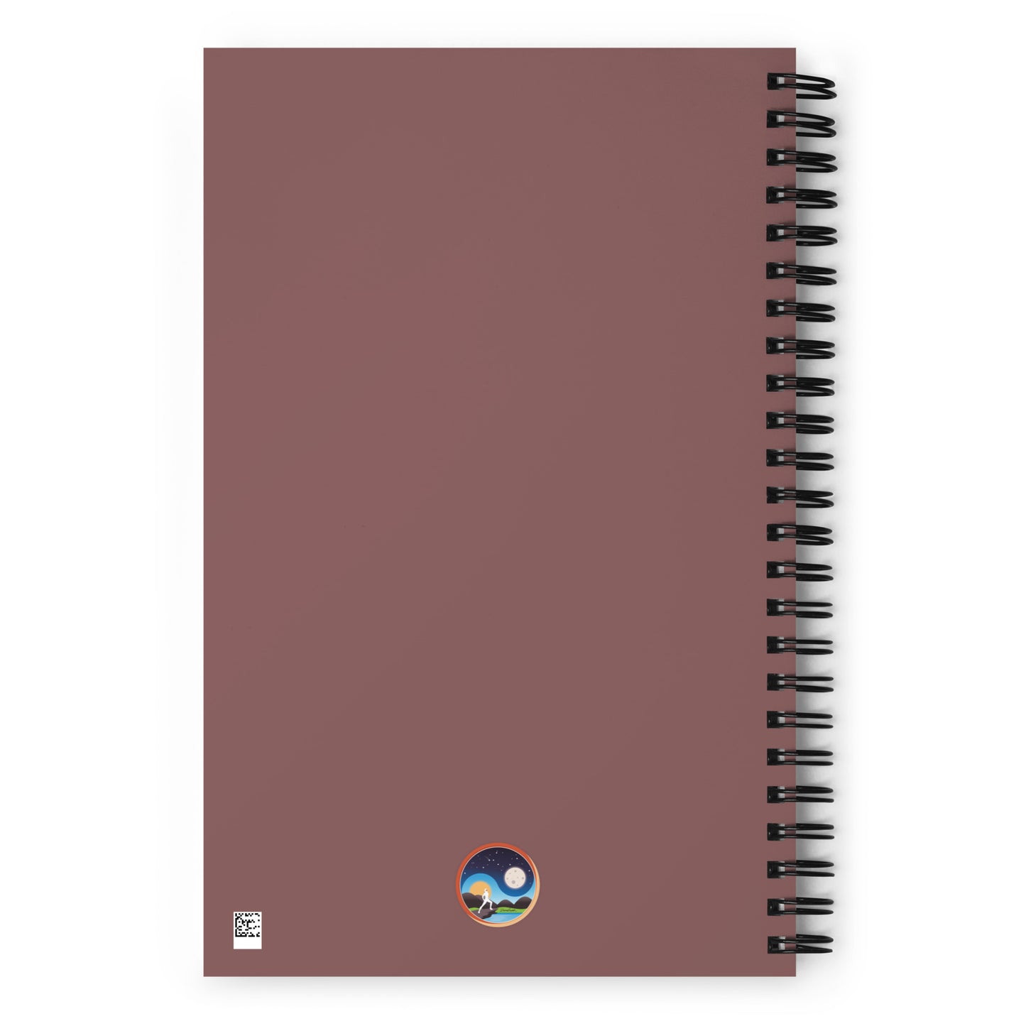 Afrobotica Leap into the Moon Spiral notebook