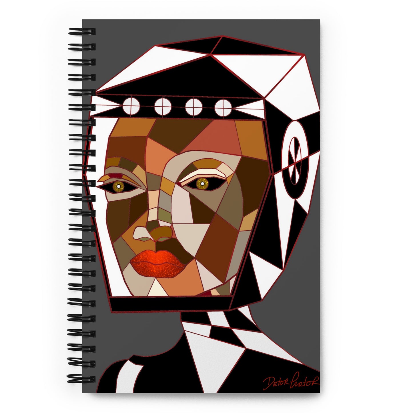 Afrobotica Bella Earth Spiral notebook