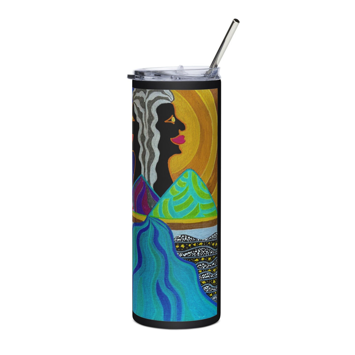 Afrogaia Night Light Stainless steel tumbler