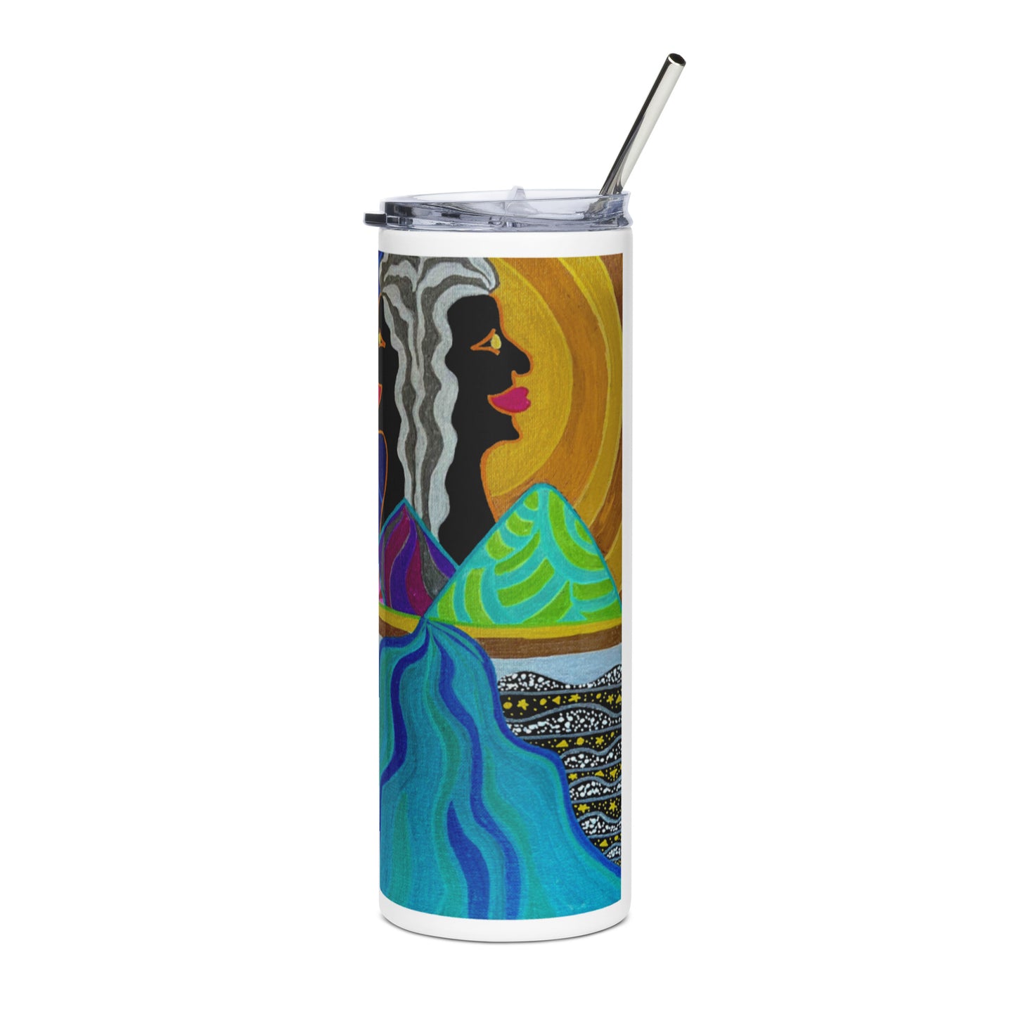 Afrogaia Night Light Stainless steel tumbler