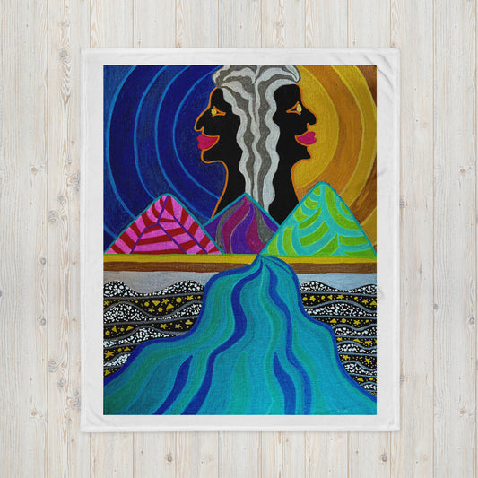 AfroGaia Night Light Throw Blanket