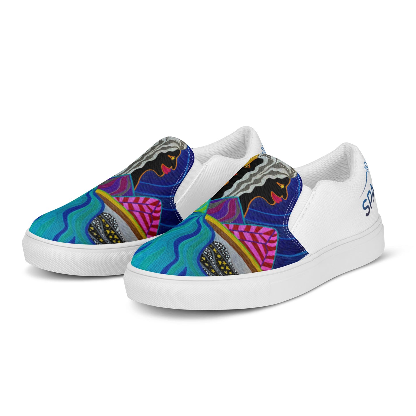 AfroGaia Night Light Women’s slip-on canvas shoes