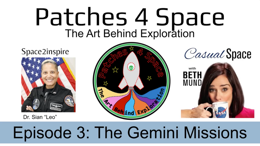 Gemini Mission Patches; Learning to Rendezvous Toward the Moon