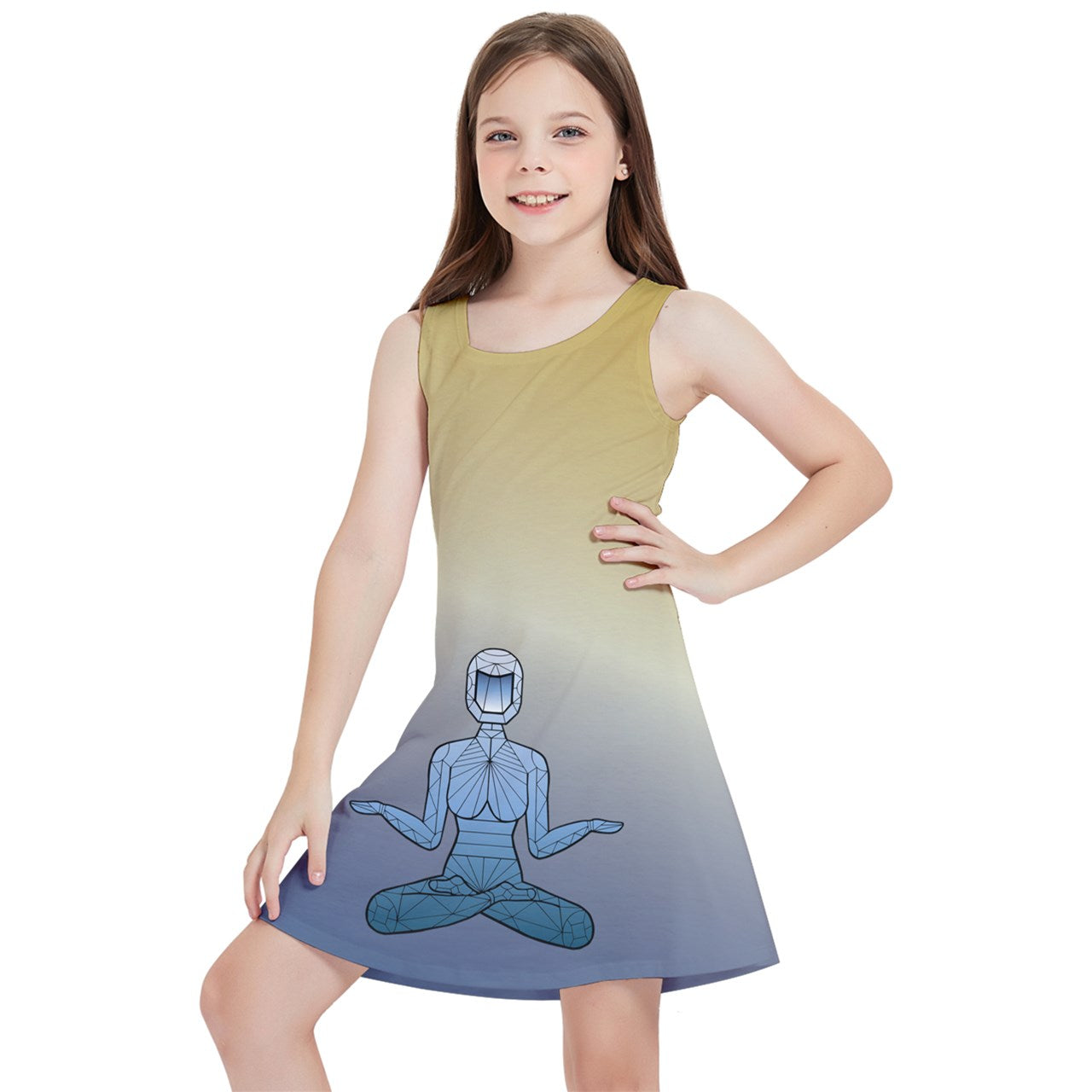 AffirmationNaut Girls' Sleeveless Dress