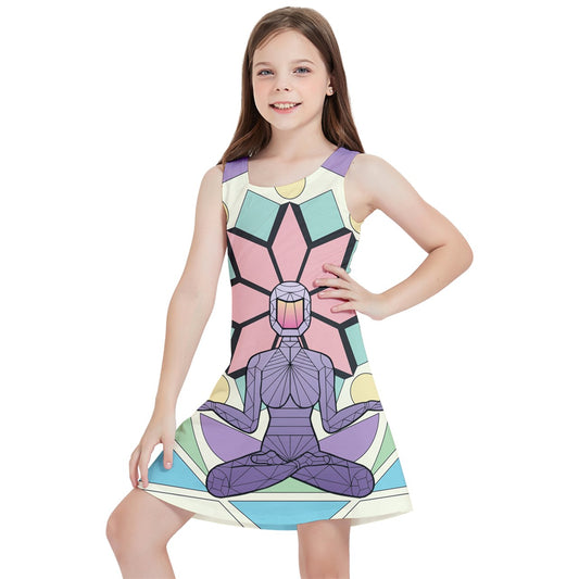 AffirmationNaut Girls' Sleeveless Dress