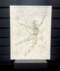 Afrobotica Leap White Panel 12"x16"