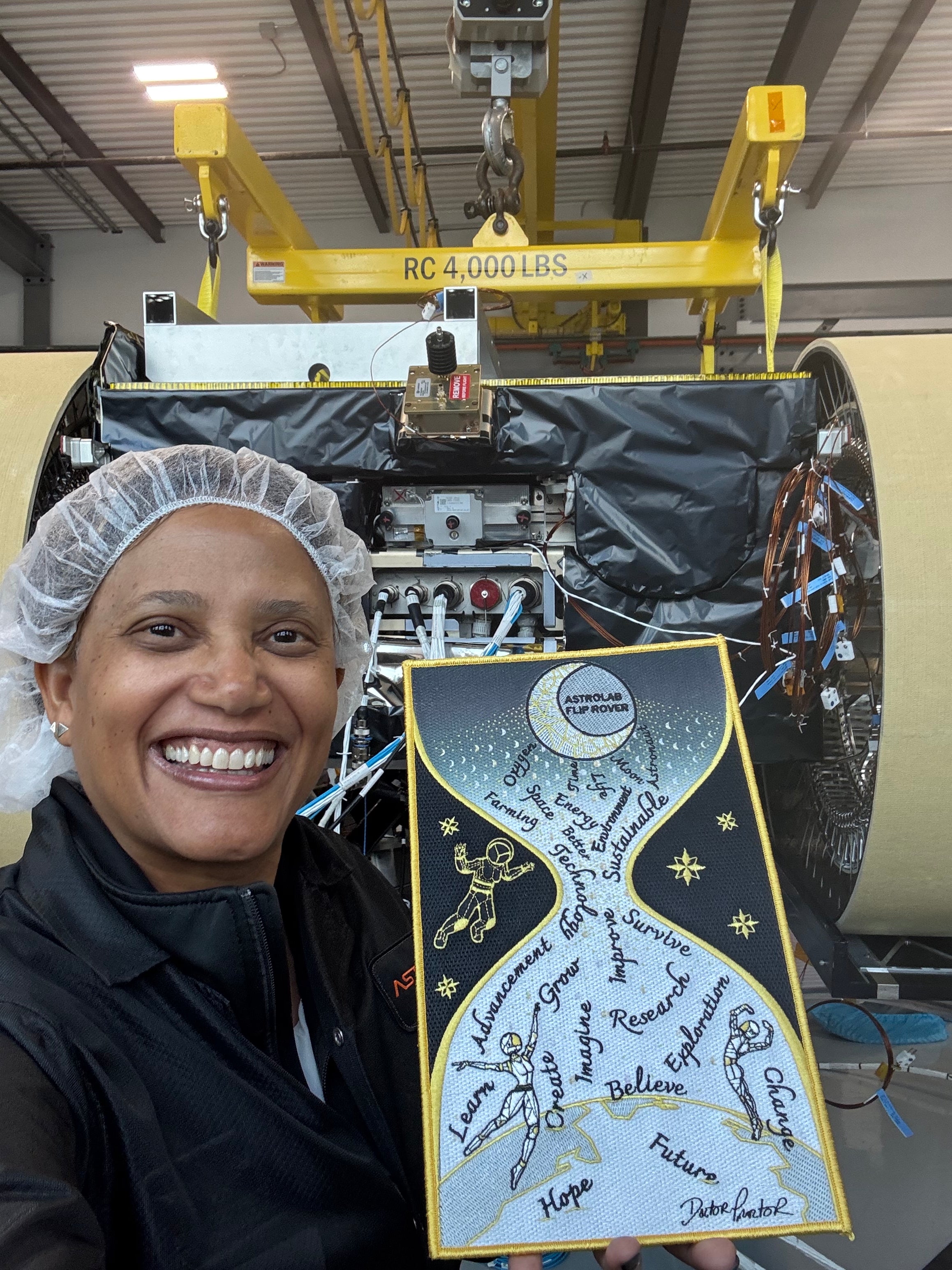 Astrolab Moon Message Patch (autographed)