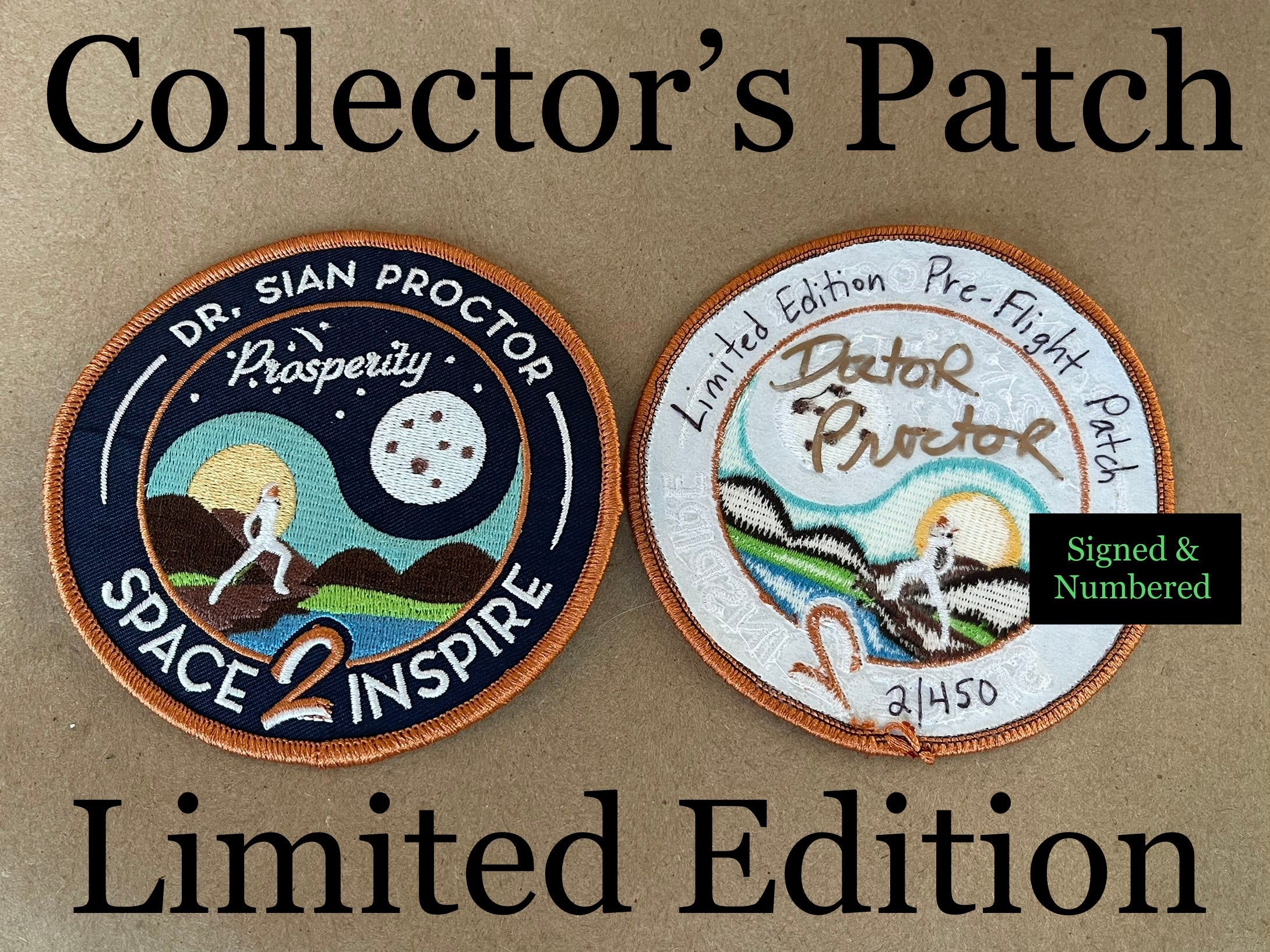 Patches4space Space2inspire Bundle (autographed)
