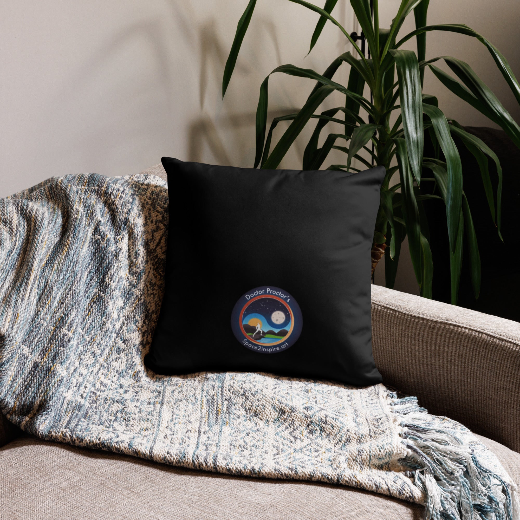 Afroboticus Cobalt Pillow