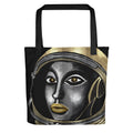 Afrobotica Golden Reflection Tote bag