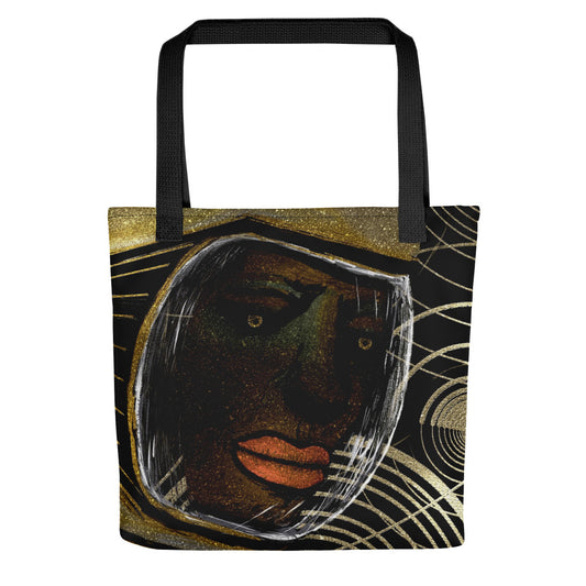 Afrobotica Golden Rings Tote bag