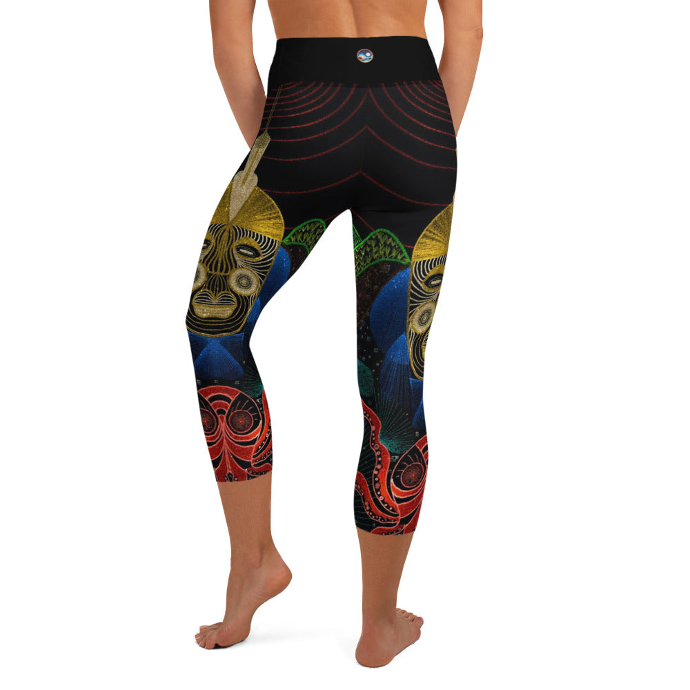 Octopus Yoga Capri Leggings