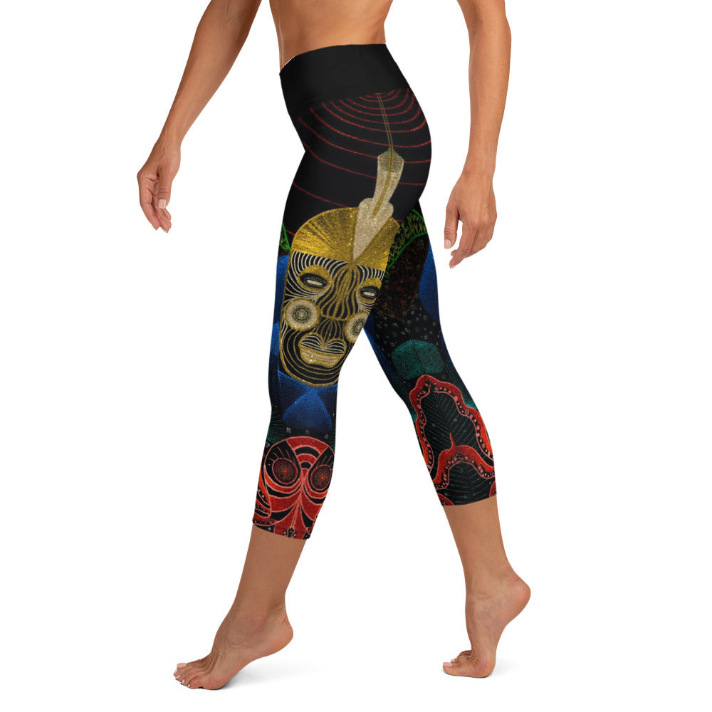 Octopus Yoga Capri Leggings