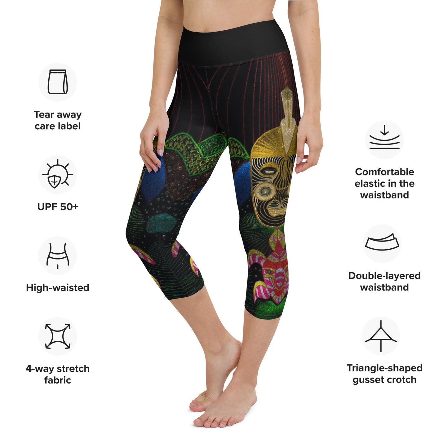 Turtle Yoga Capri Leggings