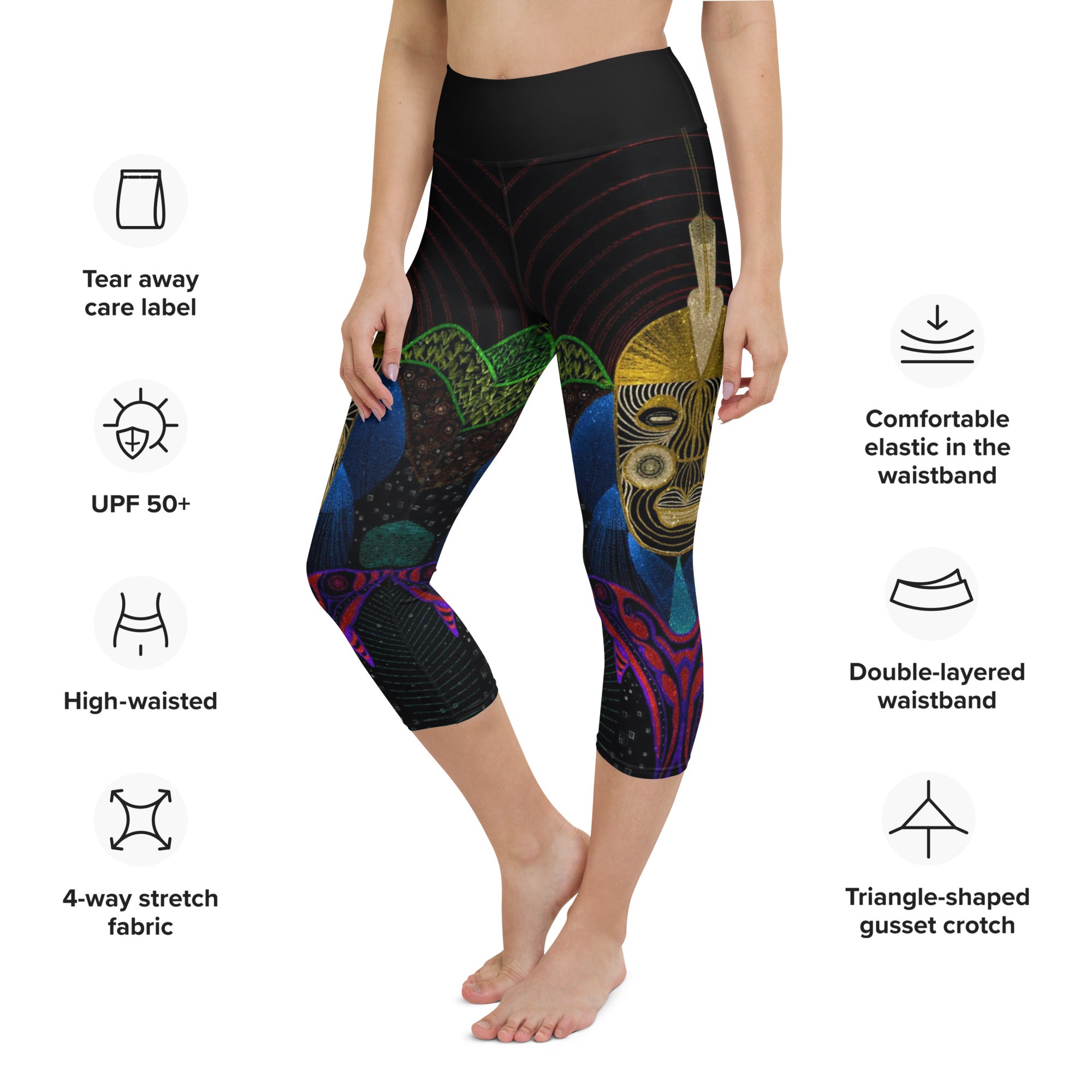 Dolphin Yoga Capri Leggings