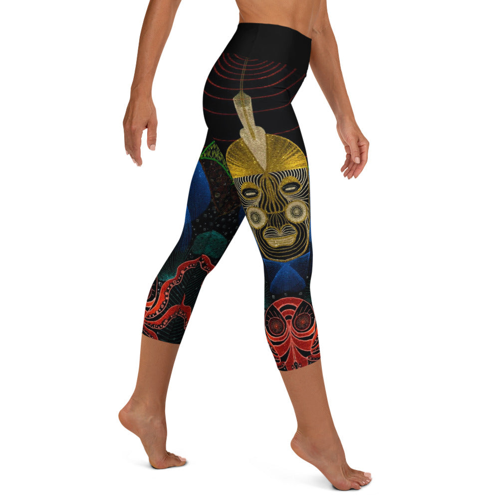 Octopus Yoga Capri Leggings