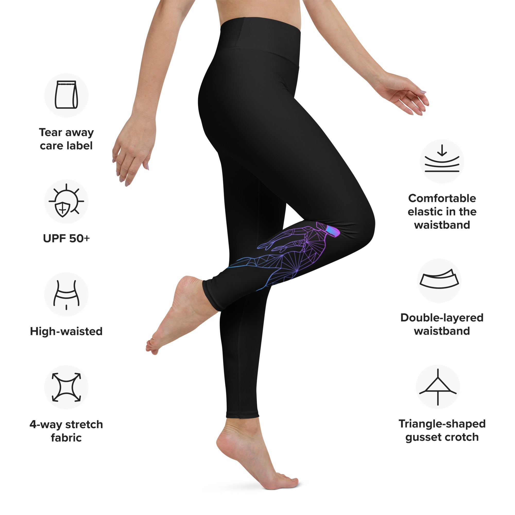 Afroboticus Cobalt Yoga Leggings
