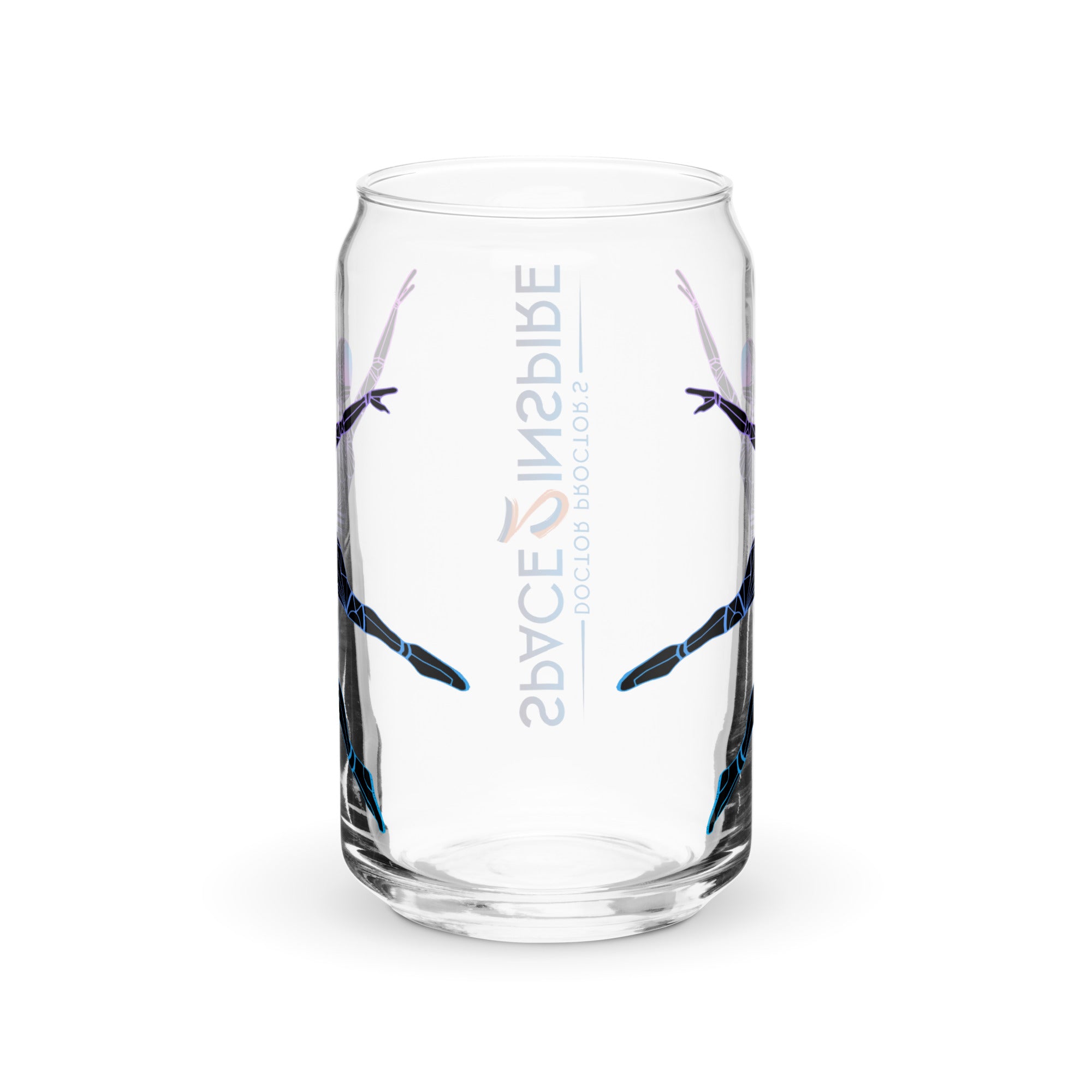 Afrobotica Leap Blue Can-shaped glass
