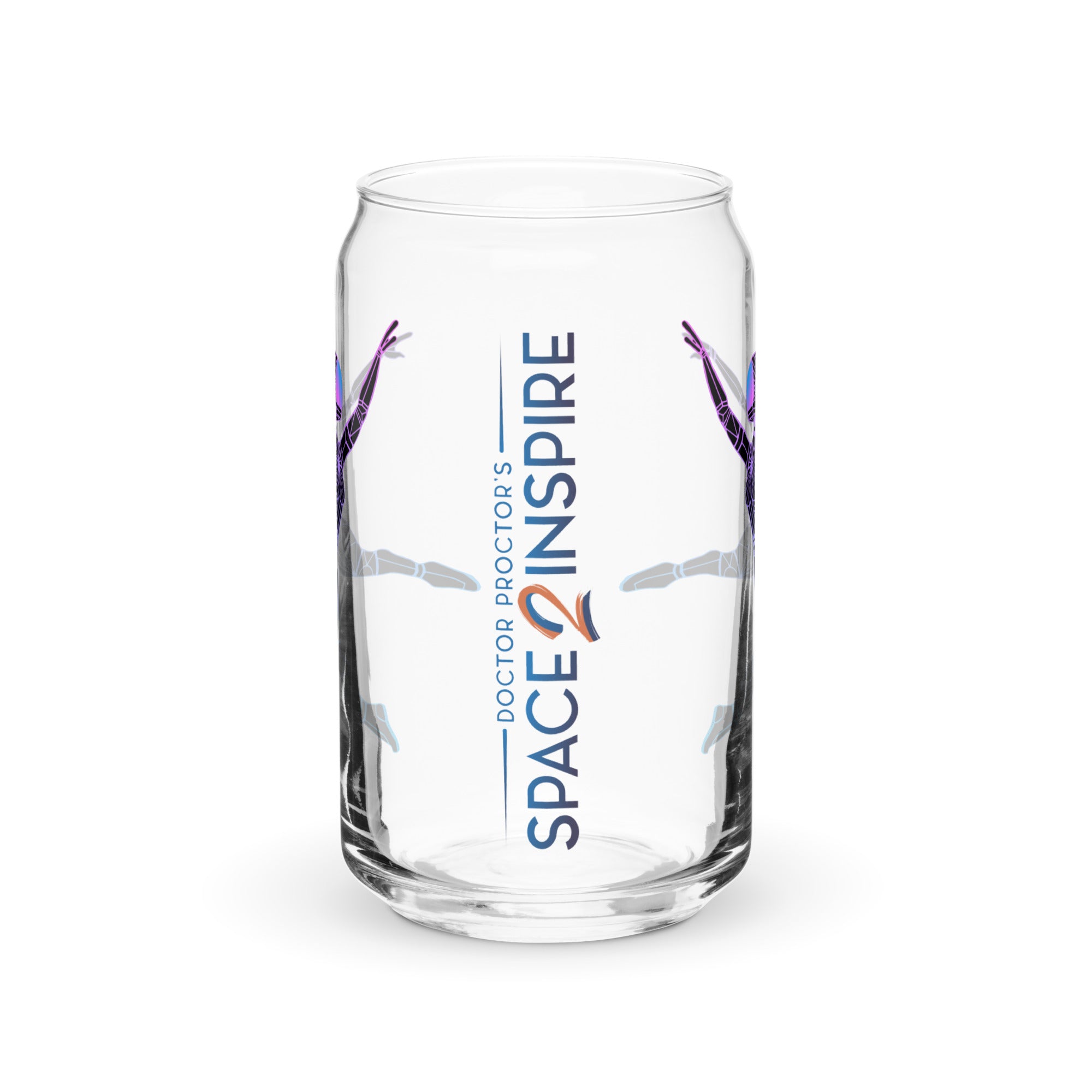 Afrobotica Leap Blue Can-shaped glass