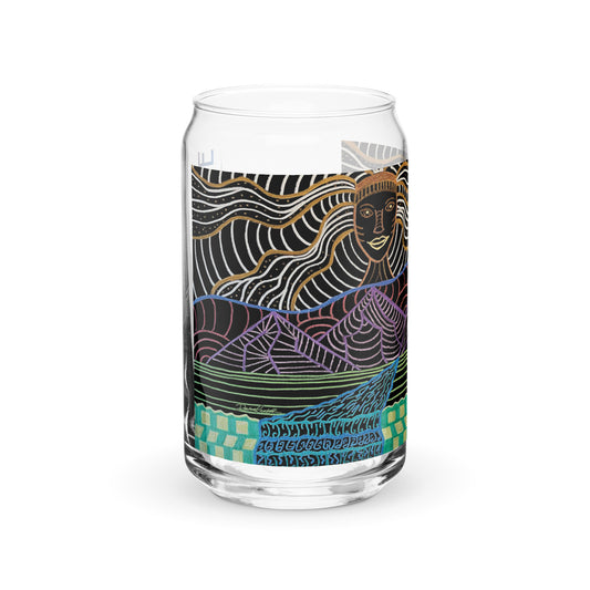 AfroGaia Rising Can-shaped glass
