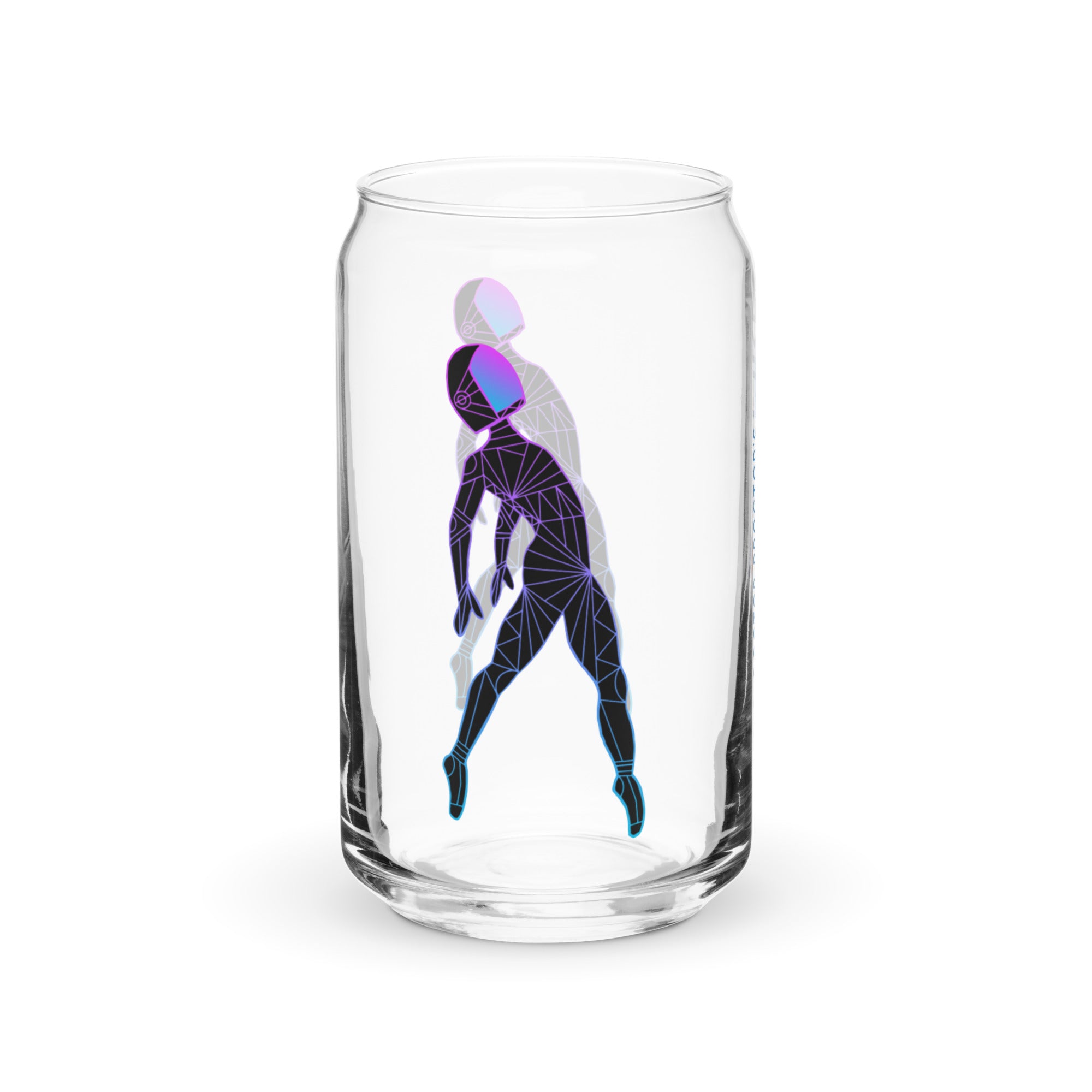 Afroboticus Cobalt Can-shaped glass