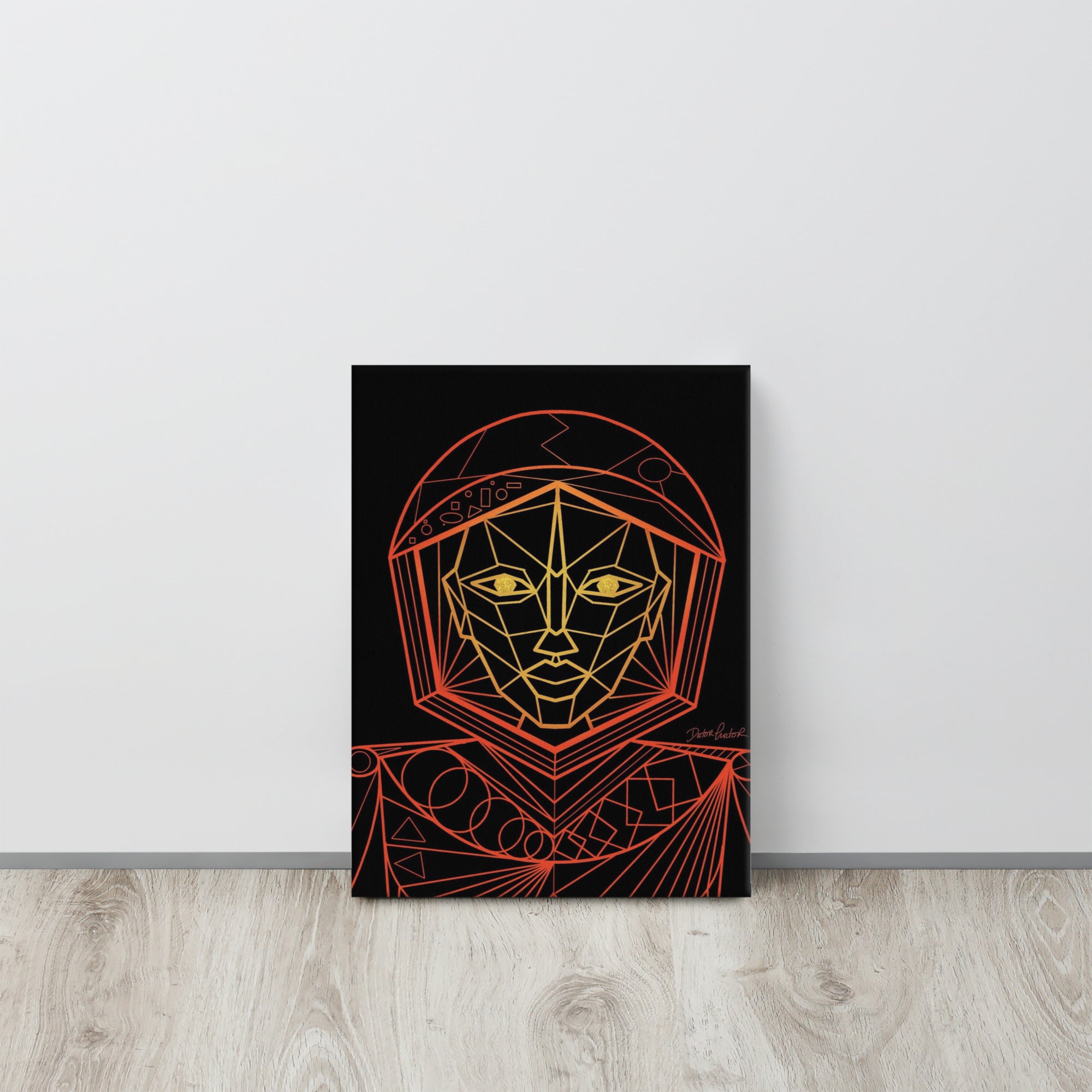 Afrobotica Avatar Red Canvas (12 x 16)