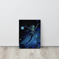 Afrobotica Leap Blue Canvas (12 x 16)