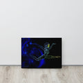 Afrobotica Ciseaux Blue Canvas (12 x 16)