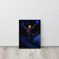 Afrobotica Rings Blue Canvas (12 x 16)
