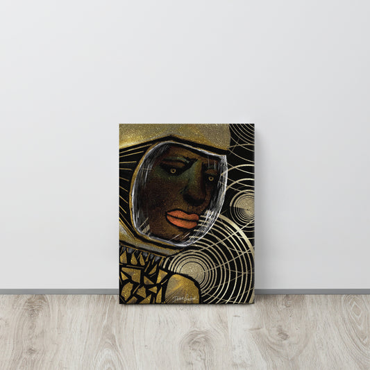 Afrobotica Golden Rings Canvas (12 x 16)