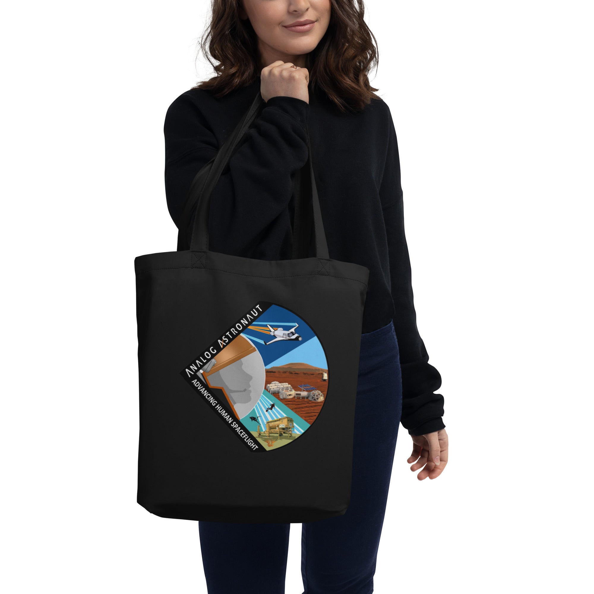Analog Astronaut Eco Tote Bag