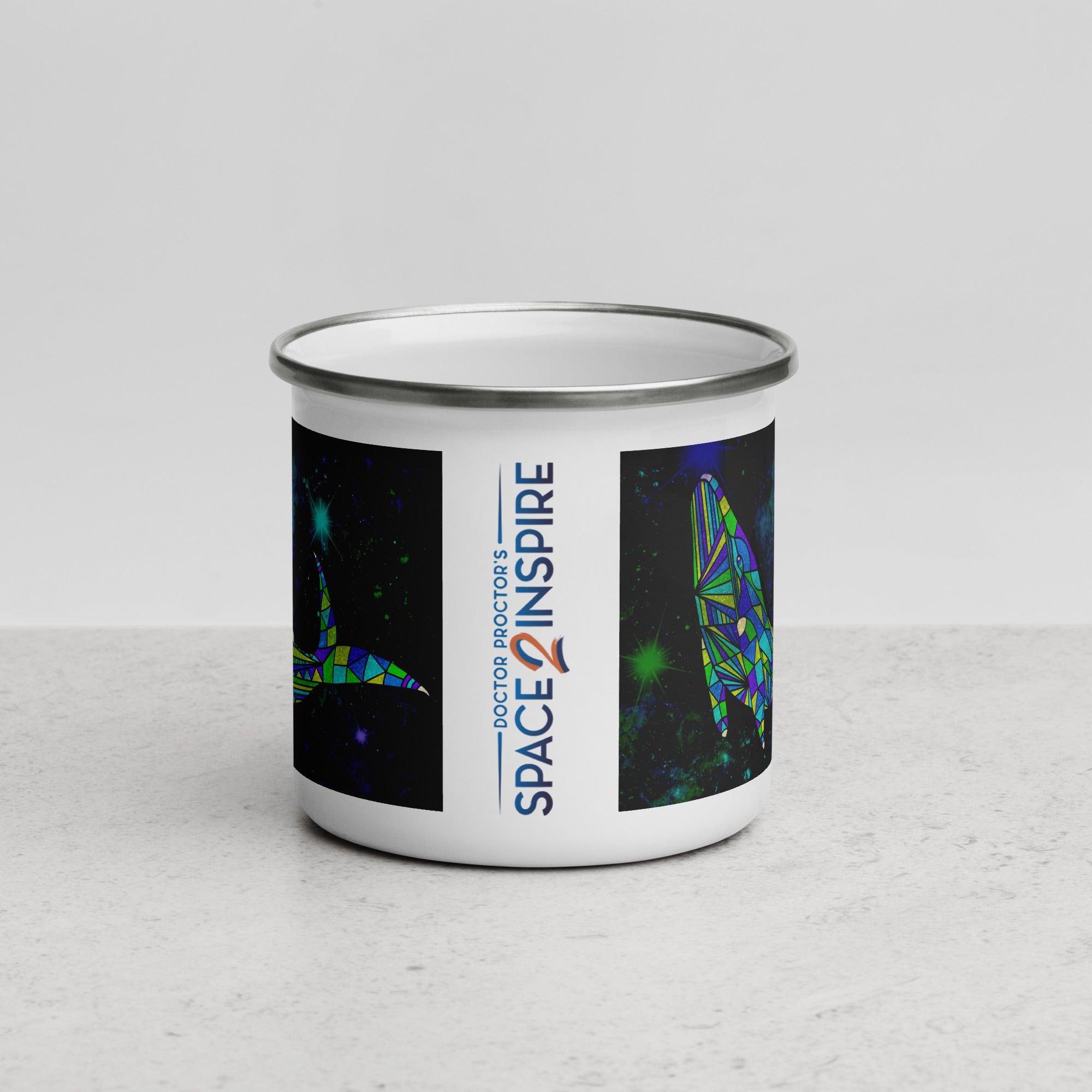 AstroCetacean Enamel Mug